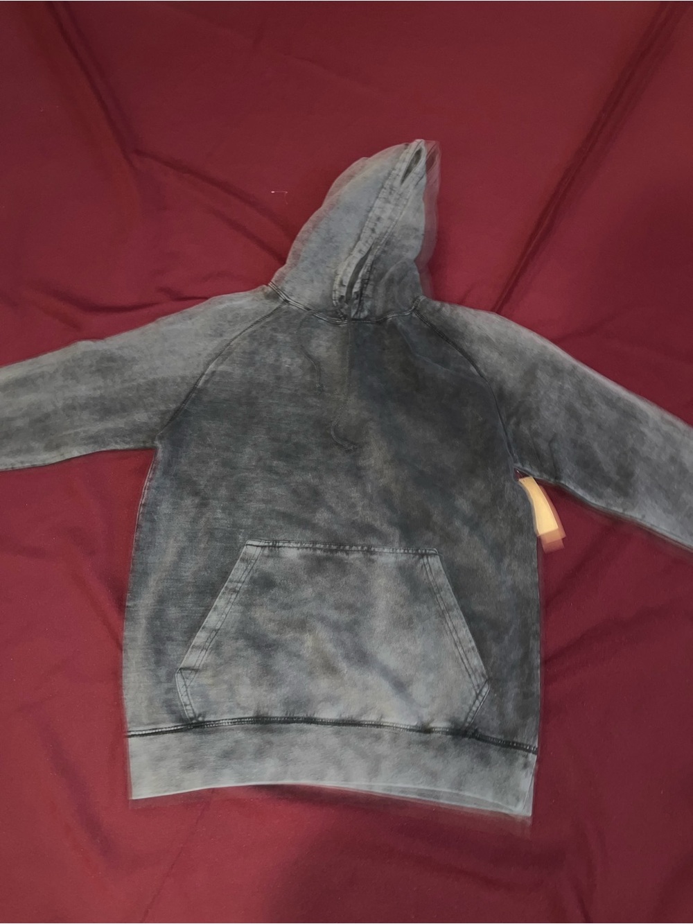 LANE SEVEN GRAY TIE-DYE HOODIE SWEATER SIZE M